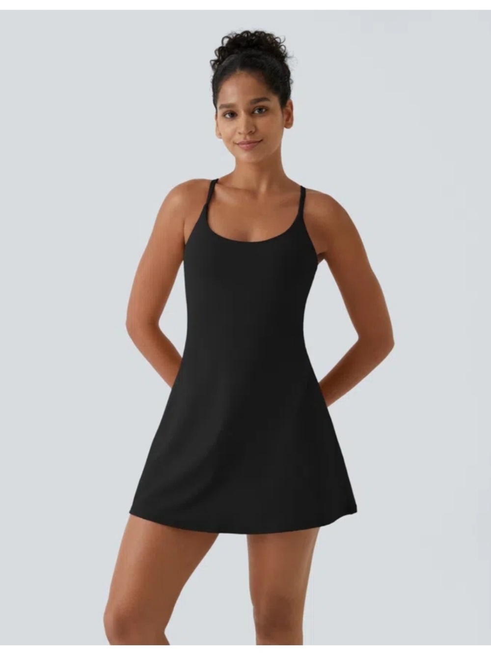 Backless Active Dress-Easy Peezy Edition BUILT IN SHORTS
